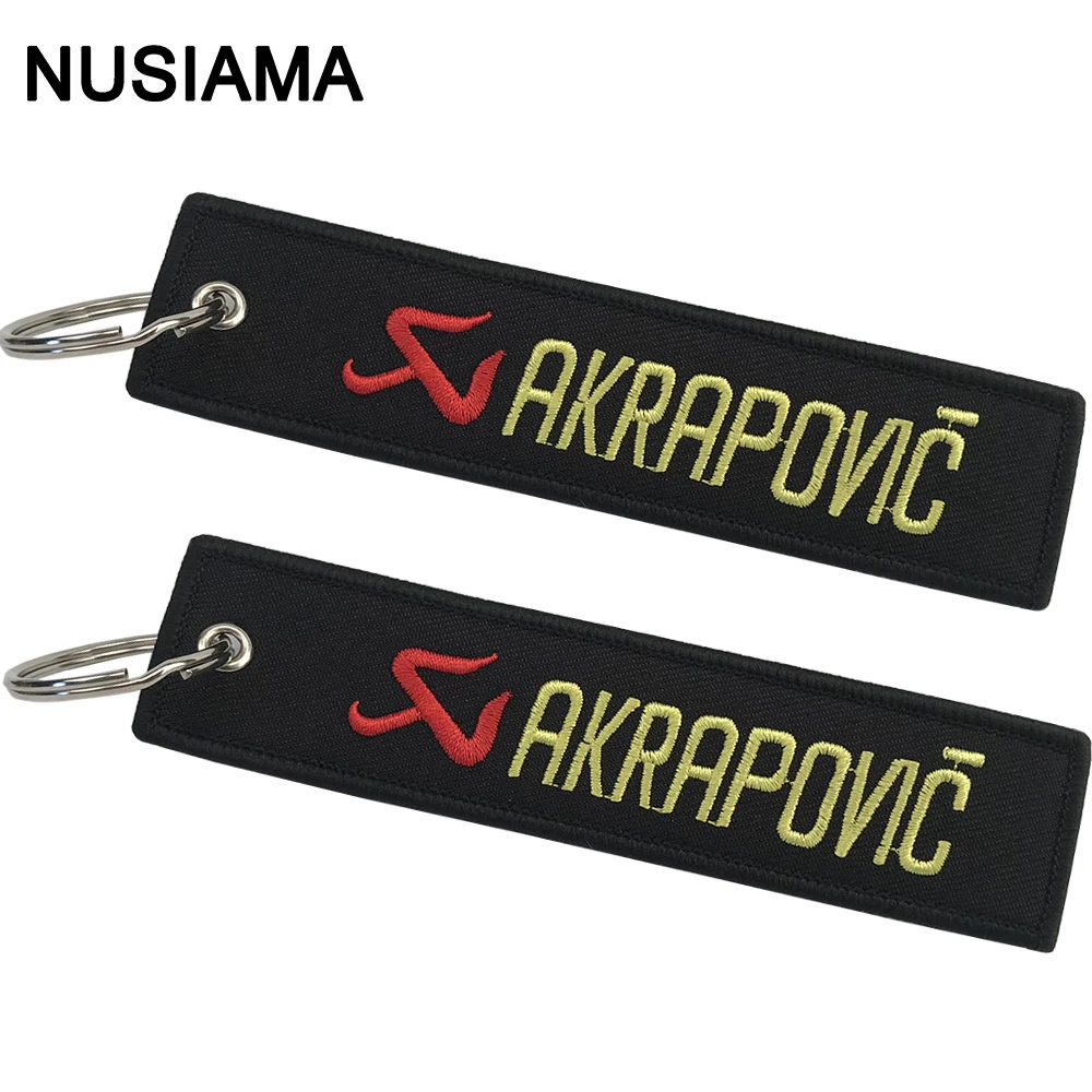

New Motorcycle Car Keychain Embroidery Real Men Like Curves Keyring Key Fobs OEM Jewelry Key Chain pendant for akrapovic sticker
