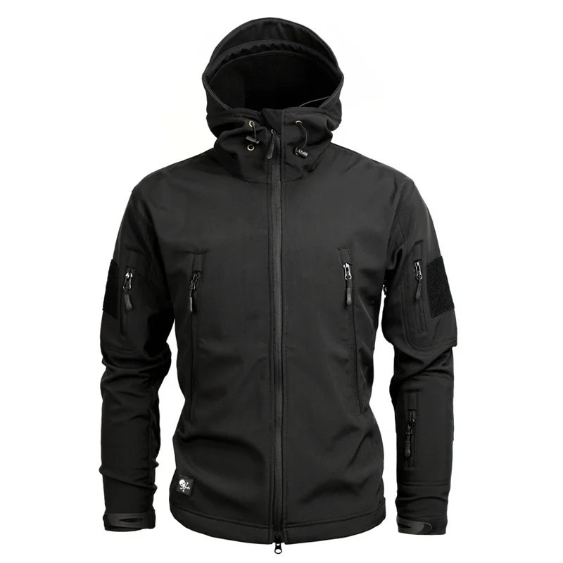  Men autumn winter jacket coat soft shell shark skin clothes waterproof military clothing camouflage