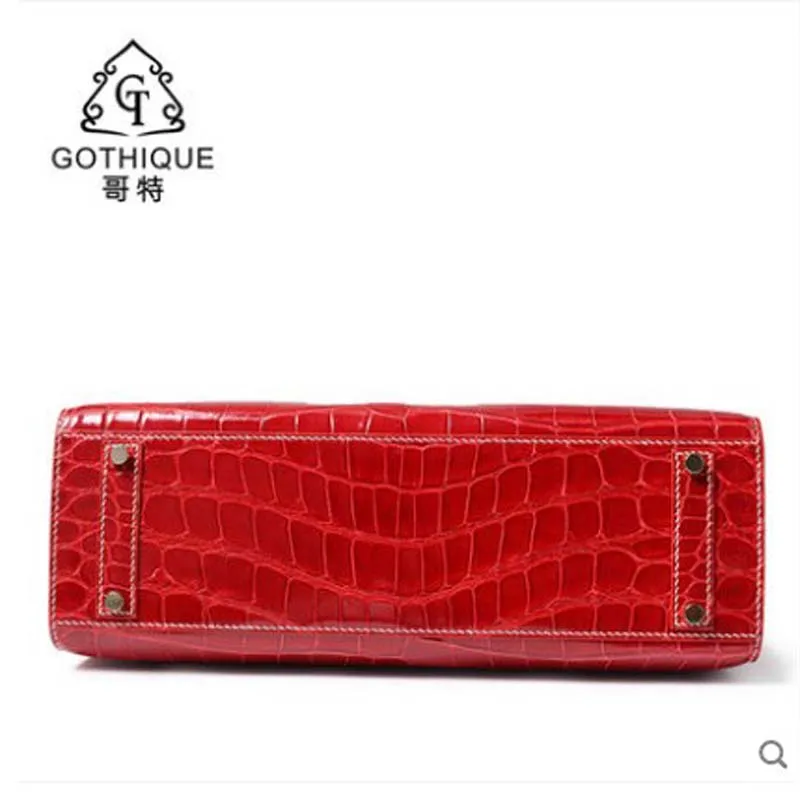 gete Handbag fashionable  leather bag crocodile leather bag for women estuarine crocodilecrocodilus porosus