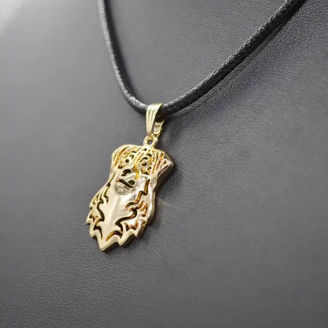 Collana da donna con catena in corda, gioielli animali in lega, cane pastore australiano 2