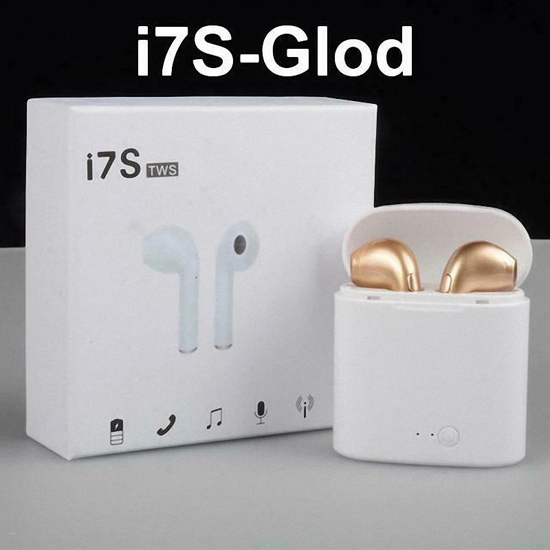 

i7s TWS with charger Bluetooth earphone Wireless Headphones Headsets Stereo In-Ear Earphones Box for ios and Android