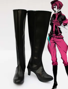 

Custom Made Japanese Anime Black Vocaloid MEIKO Cosplay Shoes Boots For Christmas Halloween Party Birthday