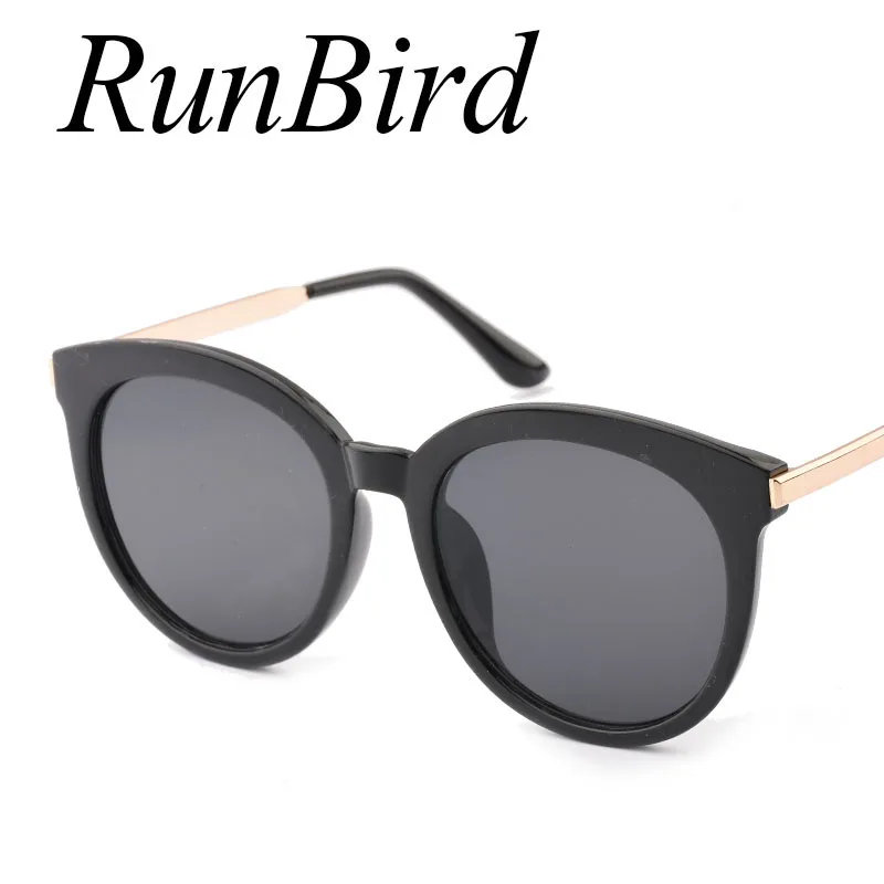 RunBird New Негабаритных Cat Eye Солнцезащитные Очки Женщины Мода Лето Стиль Большой Размер Кадра Зеркало Солнцезащитные Очки Женский Óculos UV400 741