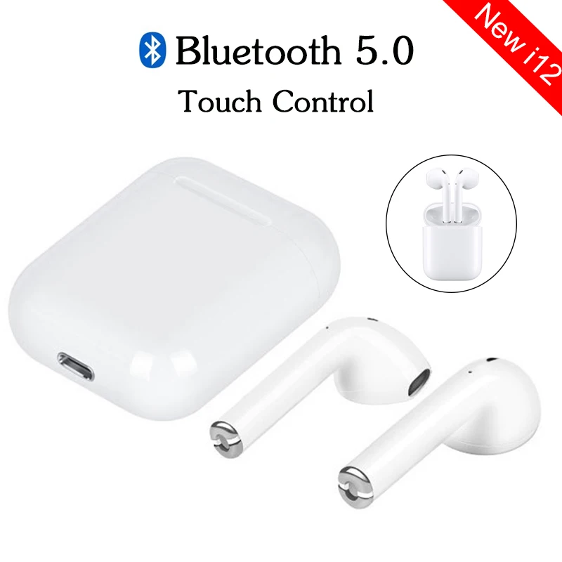 

i12 i10 tws Bluetooth Earphone Wireless earphones Touch control Earbuds 3D Surround Sound for iPhone Android phone Charging case