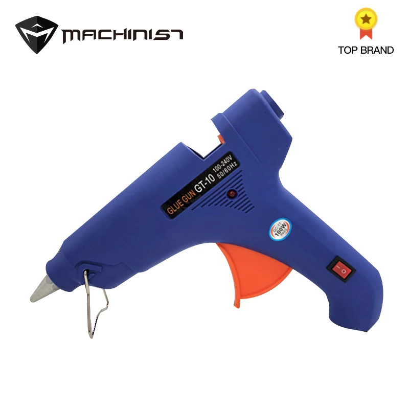 

1pc 7mm EU plug hot melt glue gun 20w power manual with switch dispensing equipment Aluminum mouth