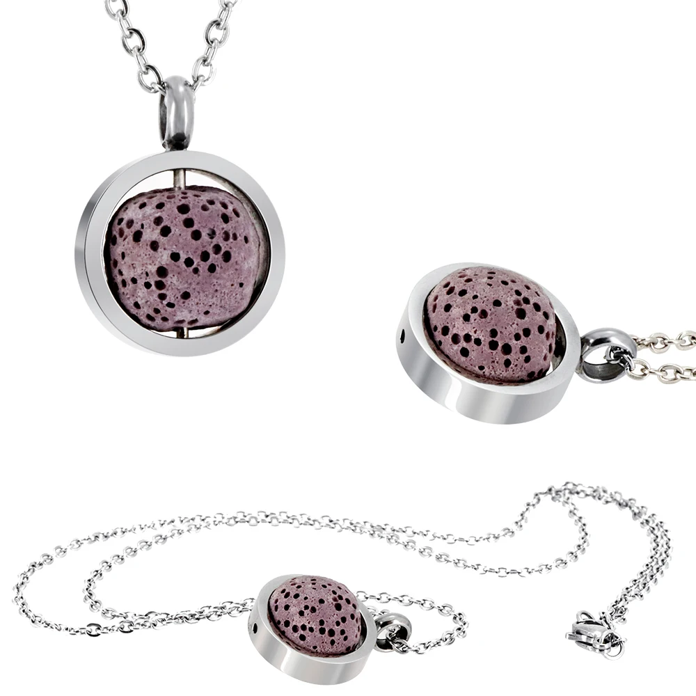 ZP-NL013 lava rock pendant necklace (3)
