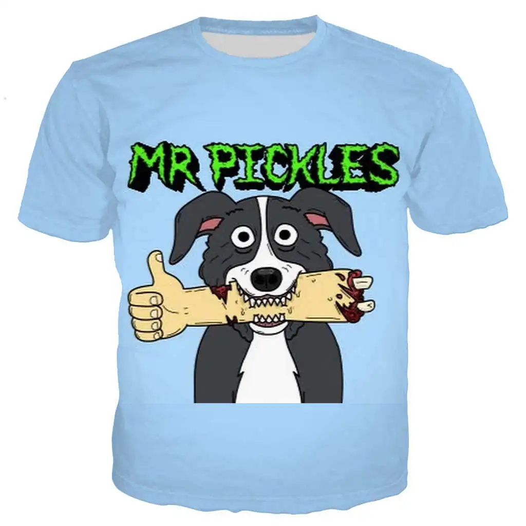 Новинка, крутая футболка для мужчин/женщин, 3D принт Mr Pickles, футболки с коротким рукавом в стиле Харадзюку, футболка, уличная одежда, топы - Цвет: 06