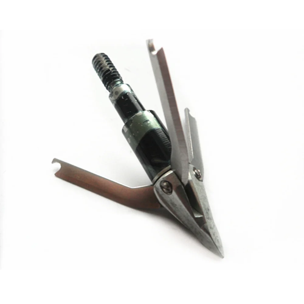 

Rotational Meat Seeker Broadheads 100 Grain 3 Blade Archery Arrow Points For Compound Bow Crossbow Hunting