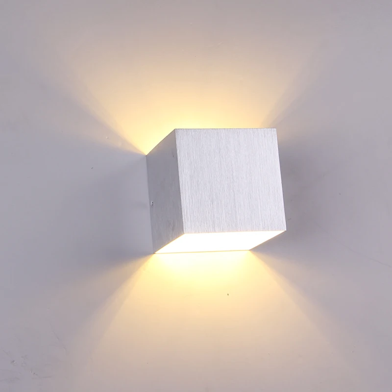

3W AC85V-265V Aluminum LED Wall Lamp Light Fixture Indoor Foyer Corridor Saloon Sofa Background Wall Lights