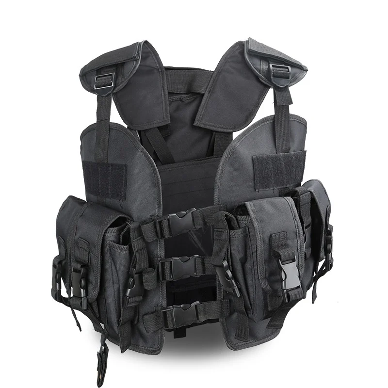 

Tactical Vest Waistcoat Combat Swat Water Bag Shooting Assault Vest Military Enthusiast CS Survival Protection Vest