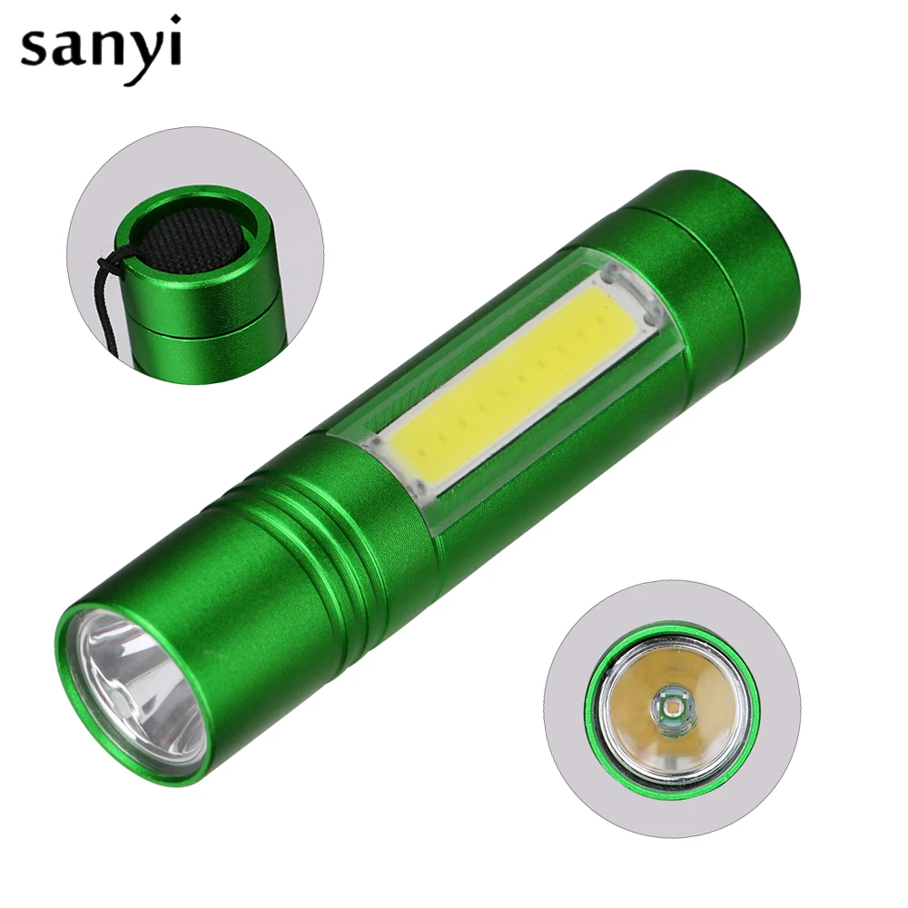 

Portable Mini Working Inspection light XPE+1*COB LED Multifunction Maintenance AA battery powered Flashlight