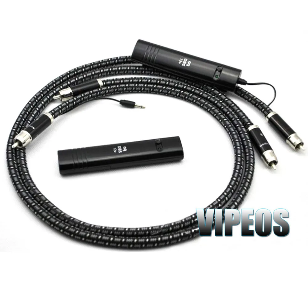 

1m Pair V2 RCA Interconnect audio cable with 72V DBS for amplifier Hiend Speaker