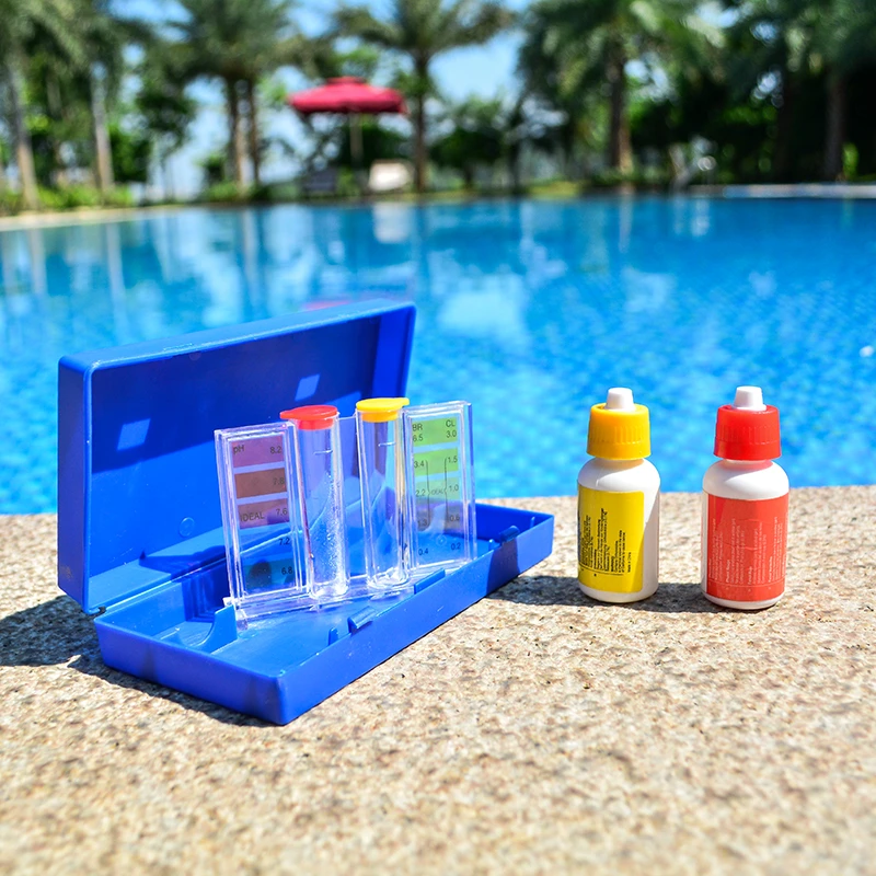 Henreal 1 Set PH Chlore Kit de Test de Qualit/é de leau Hydrotool Kit dAccessoires pour Piscine