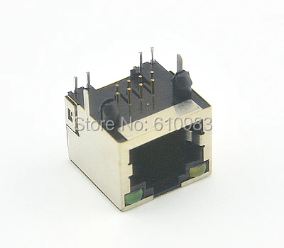

20pcs/lot RJ45 PCB 8-pin RJ 45 Socket Mount Network Adapter lighting connector led strip For Ethernet Splitter Data Transfer
