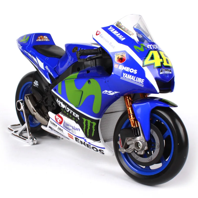 

Maisto 1:10 2016 factory racing team moto GP-46 motorcycle diecast for yamaha blue motorbike model motorcycle model 31408