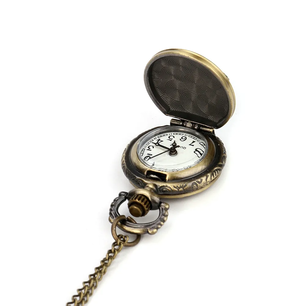 5006 винтажный стимпанк Ретро Бронзовый дизайн карманные часы кварцевые кулон ожерелье подарок reloj warcraft Новинка горячая распродажа