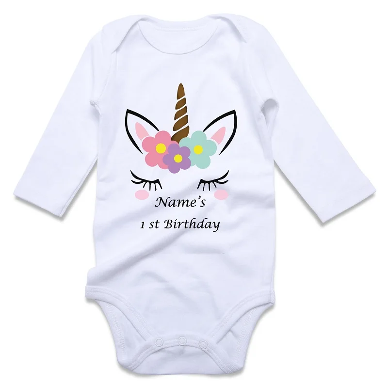 unicorn baby bodysuit long sleeve-sku