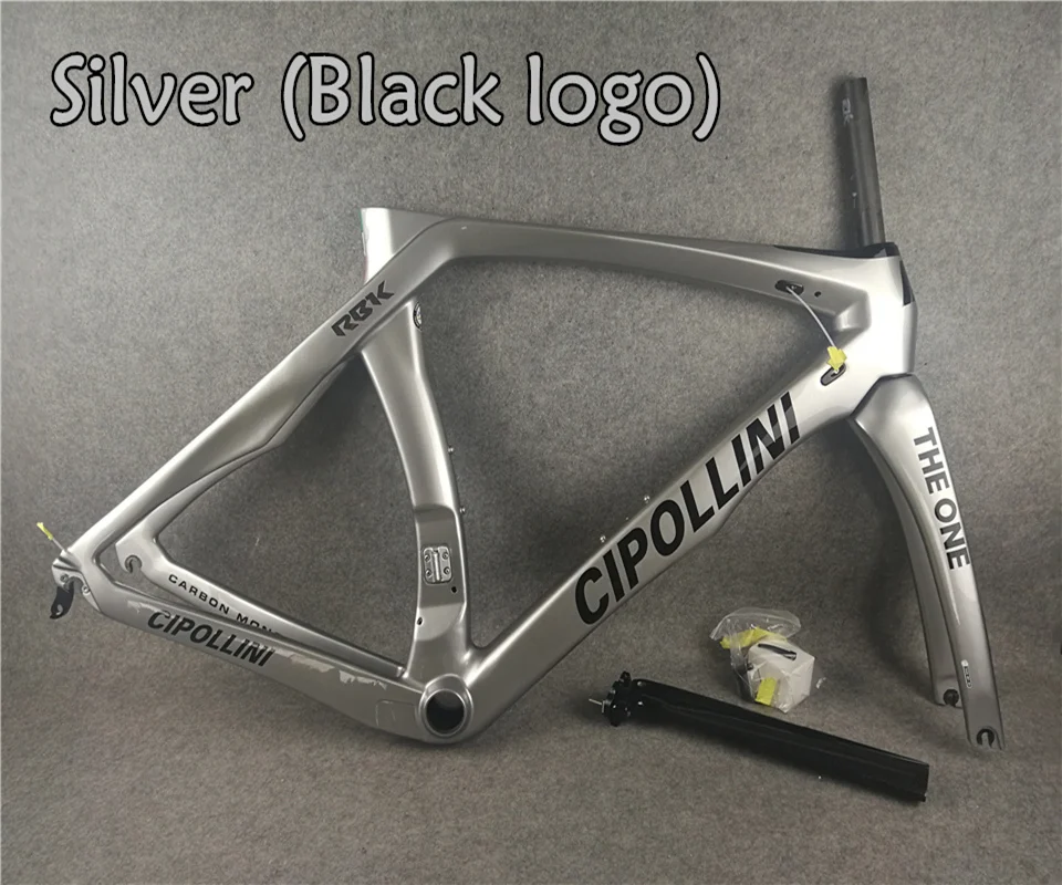 Черный Серебряный логотип живопись T1000 MCipollini RB1K одной карбоновые шоссейные рамы