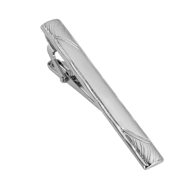 

Fashion Simple Tie Clip Personalized Design Groove Lattice Men Jewelry High Quality Brushed Smooth Tie Pin Tie Bar Men Gifts