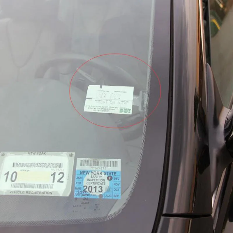 2pcs/set  Car Vehicle Parking Ticket Permit Holder Clip Sticker Windscreen Window