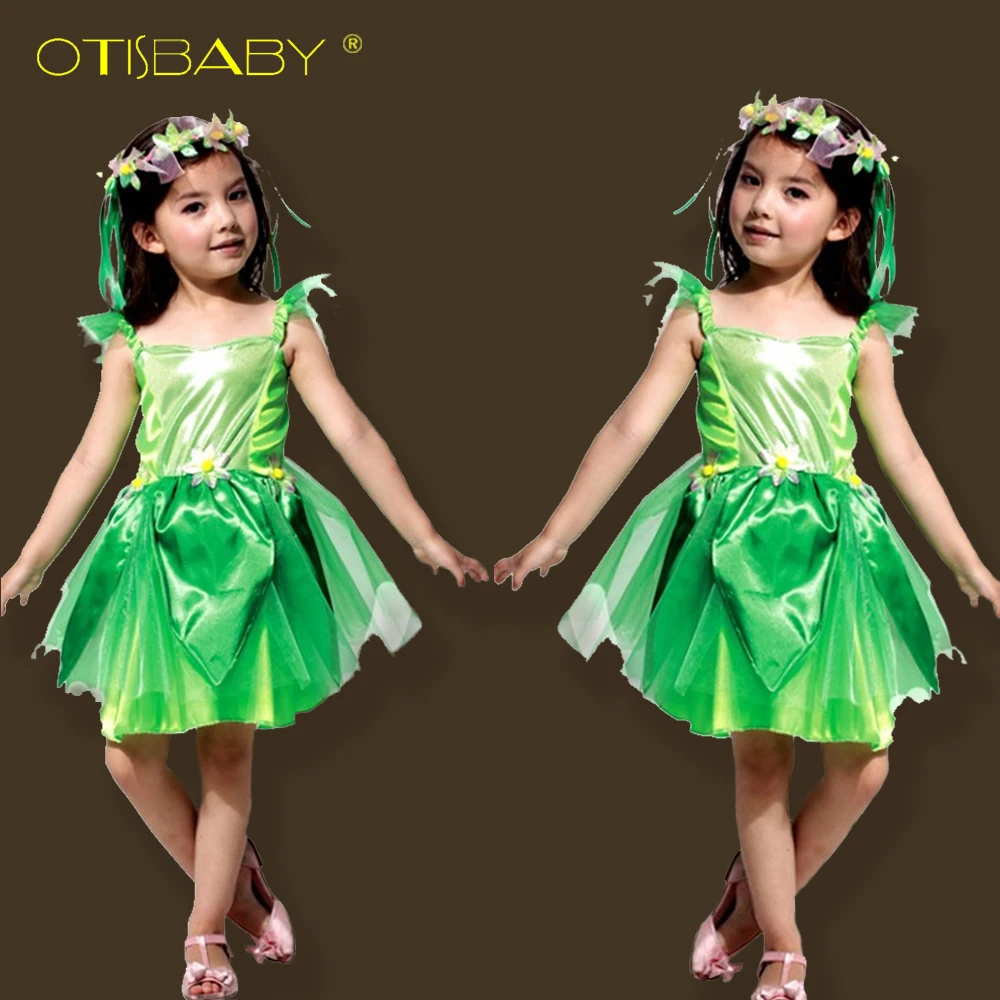 OTISBABY/платье волшебной Феи для девочек на День рождения; детское платье принцессы Пикси; маскарадное платье-пачка с крыльями; на Хэллоуин; на заказ для девочек