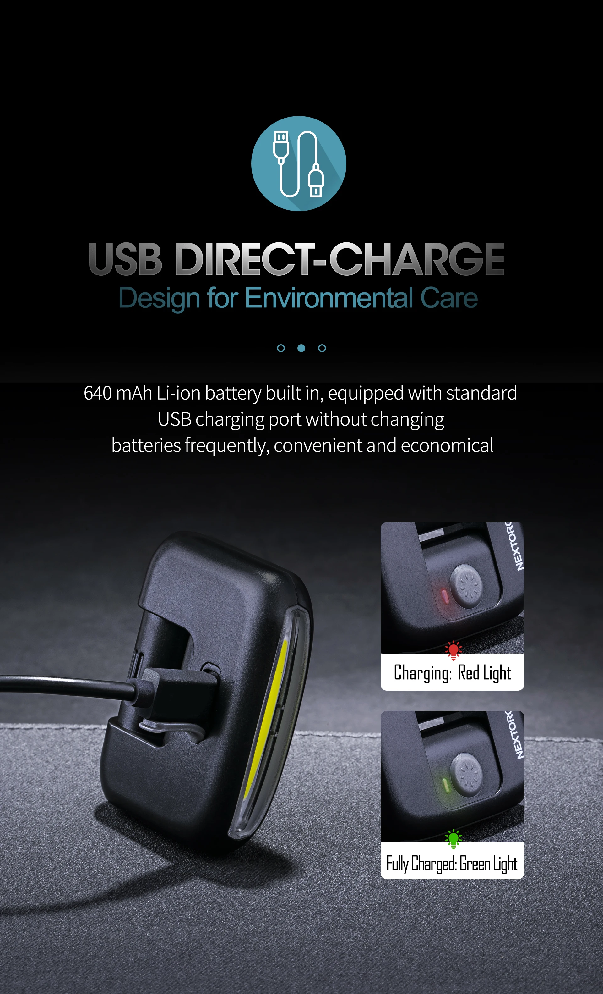 Многофункциональный легкий компактный светодиодный фонарь с зарядкой от USB 170