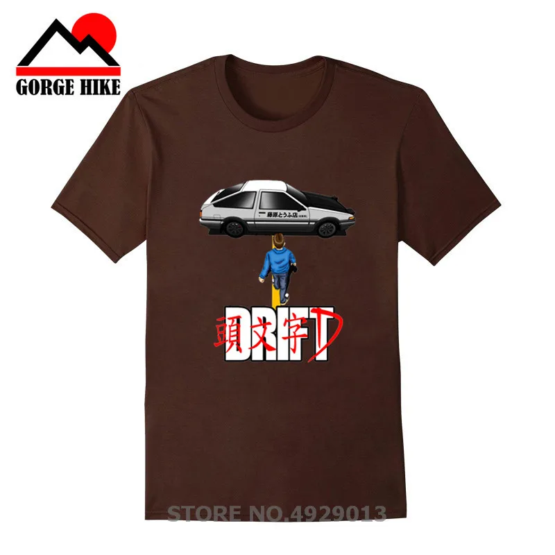 Футболка M i j Initial D Manga JDM Shift Drift Мужская футболка Takumi Fujiwara Tofu доставка от магазина