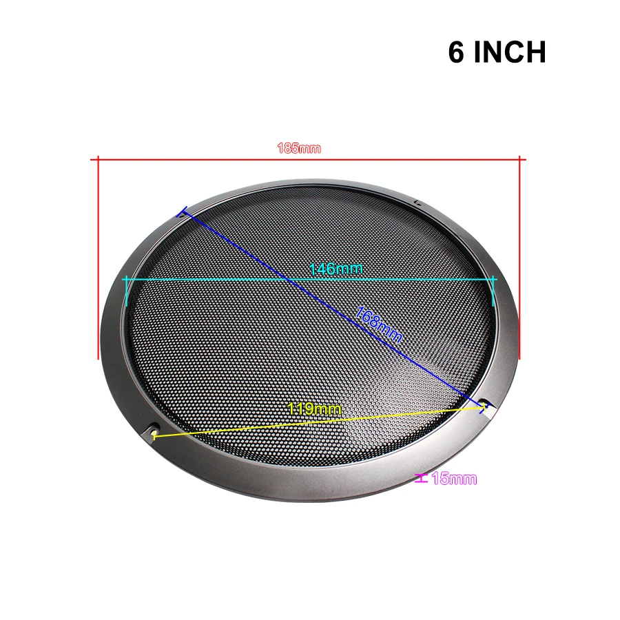 Senyar Car Accessories 6.5 Inch Metal Car Speaker Net Cover Mesh Enclosure for Cars Modification 2PCS Senyar Car Accessories 6.5 Inch Metal Car Speaker Net Cover Mesh Enclosure for Cars Modification 2PCS