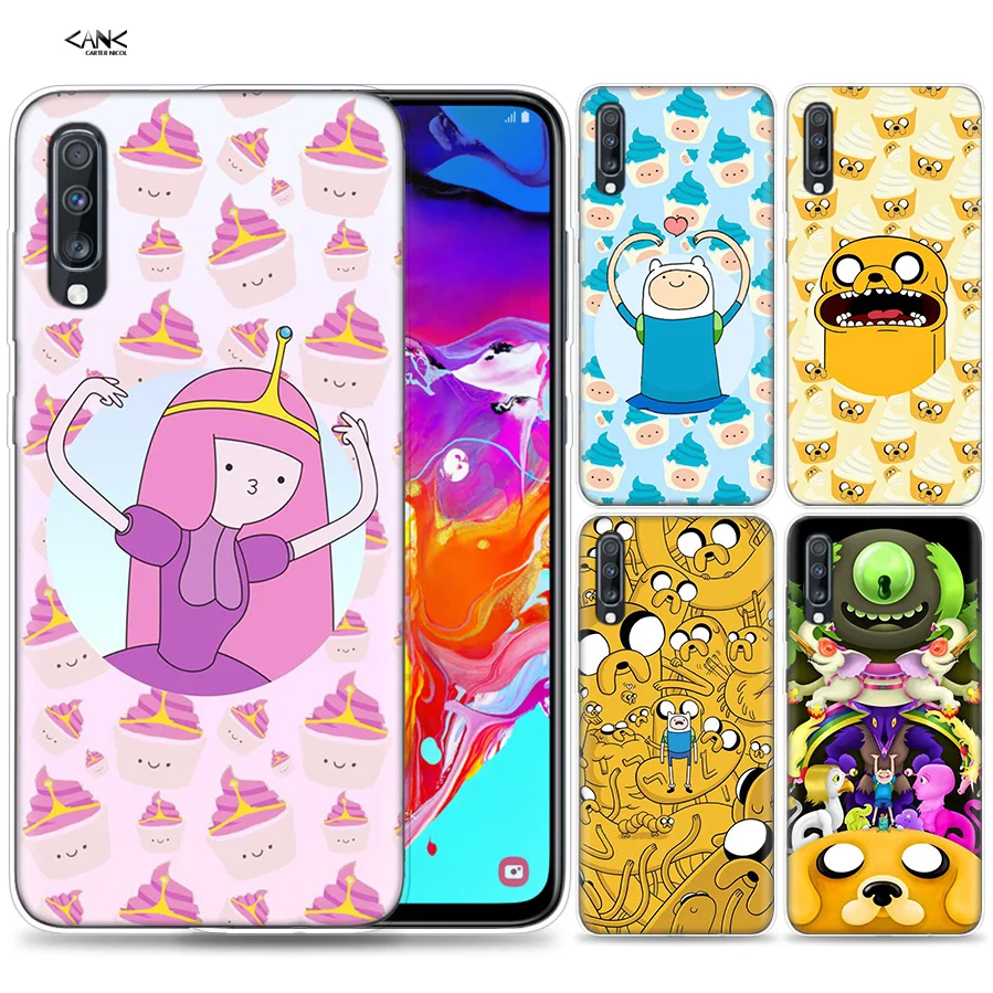 

Bags Case for Samsung Galaxy Mobile Phone A50 A70 A30 A20 J4 J6 J8 A6 A8 M30 A7 Plus 2018 Note 8 9 Adventure Time Finn Jake