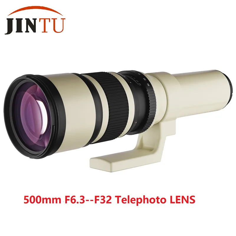 JINTU 500 мм f/6,3 телеобъектив фиксированный/основной объектив камеры+ сумка для переноски для Canon EOS DSLR SLR камера 70D 60D 50D 40D 30D 20D T3I