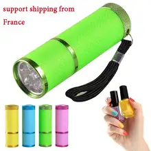 Портативная Сушилка для ногтей, СВЕТОДИОДНЫЙ УФ-светильник, 12 Вт, форма фонарика, быстрая сушка, Гель-лак, лак для ногтей, инструменты для DIY и prefessional