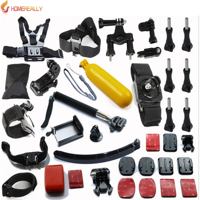 

32 In 1 Go pro Acessories Set For Sony HDR-AS15/AS20/AS30V/AS100V/i Sony FDR-X1000V/W SJCAM Sj4000 Sj5000 Gopro Hero 5 4 3 Cam