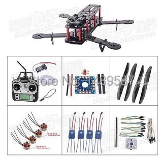 

RC Drone mini QAV250 carbon frame Quadcopter 2300kv Motor 12A Esc CC3D Flight Control 5030 Propeller flysky I6 transmitter