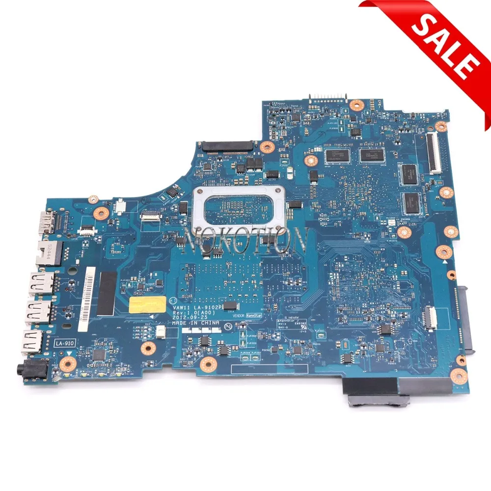 NOKOTION CN-0V98DM V98DM для DELL INSPIRON 17R 3721 5721 Материнская плата ноутбука VAW11 LA-9102P SR0XG I7-3537U HD 8500M материнская плата