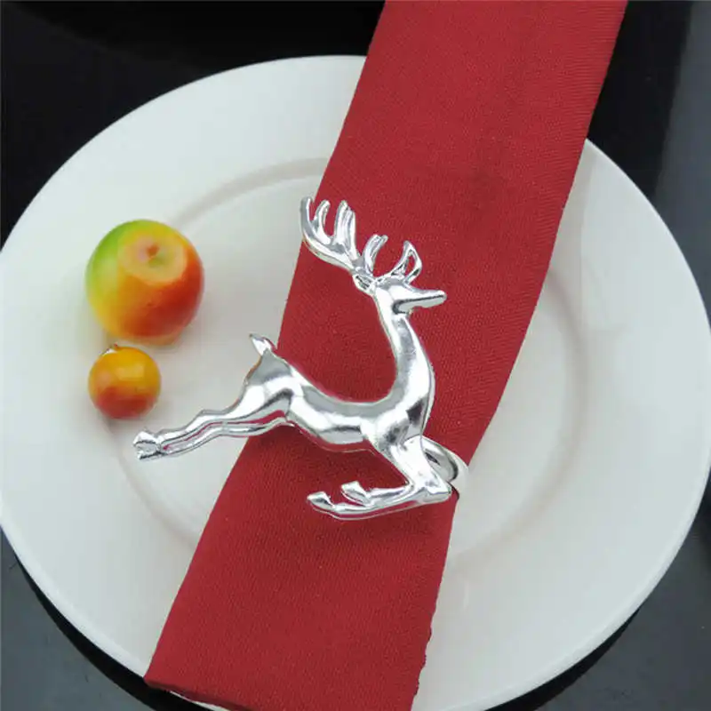 Christmas Santa Claus Napkin Ring Table Decor Napkin Holder for Christmas Dinner for wedding reception or dinner party #2n16 (3)