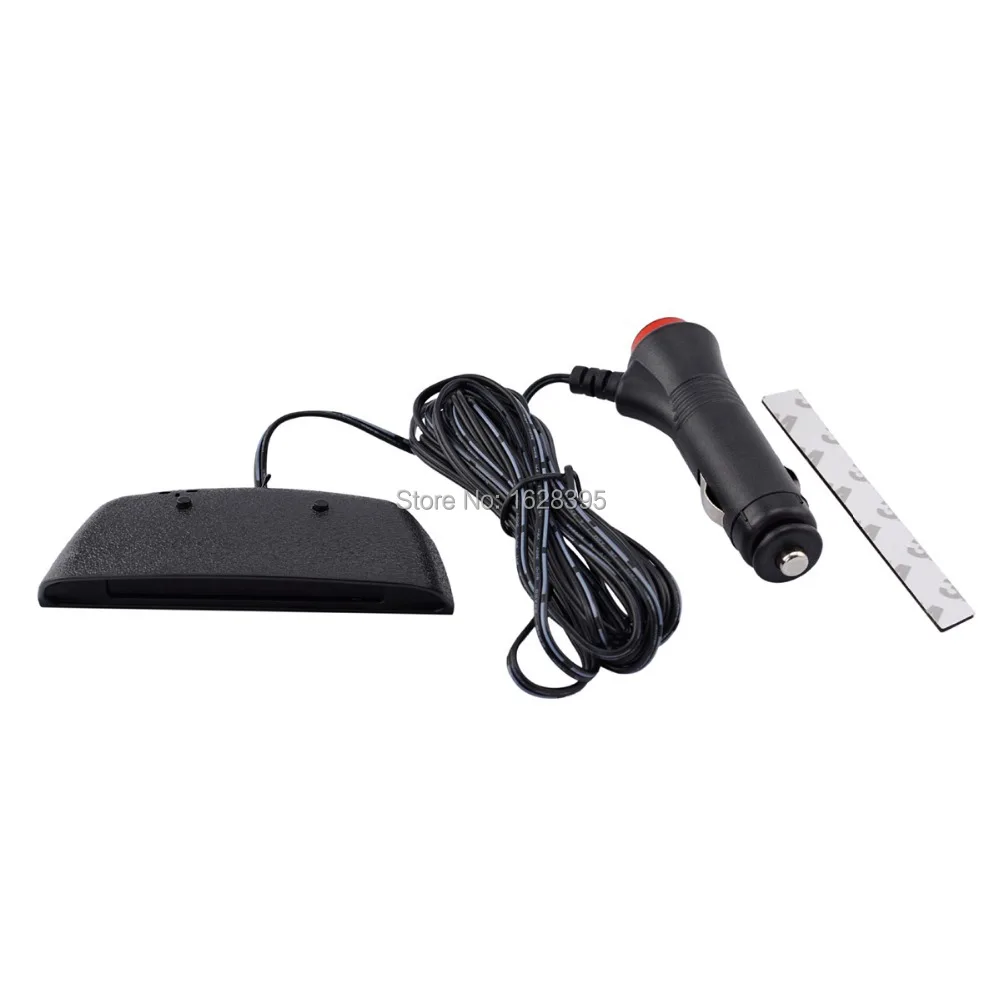 Free shipping Cigarette Lighter Car Digital Clock with Thermometer and