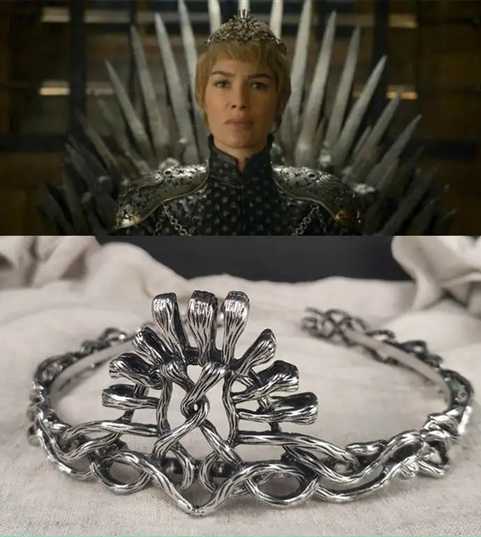 Игра престолов 7 Серсея Lannister резинки для волос с коронами косплэй Опора Белый