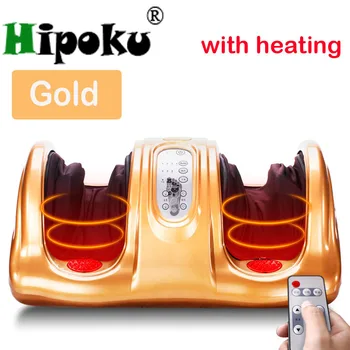 

Electric foot massager machine antistress muscle release therapy Rollers Shiatsu Heat the leg feet massager device 220V