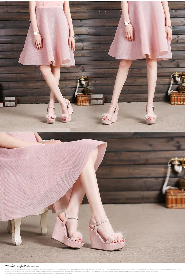 20_2019 Summer Fashion Womens Wedge Sandals Female Retro High Heeled Platform Rhinestone Shoes Online