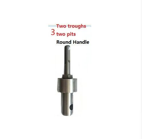 New Model 2 Round Pits,4 Square Pits Adapter For Electric Hammer Transfer to Earth Auger; Connector for Water Borer to Auger afbeelding
