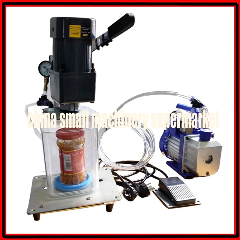 Semiautomatic Electric pneumatic vacuum bottle capping machine Cap rotating machine bottle cap Twisting twister sealing machine