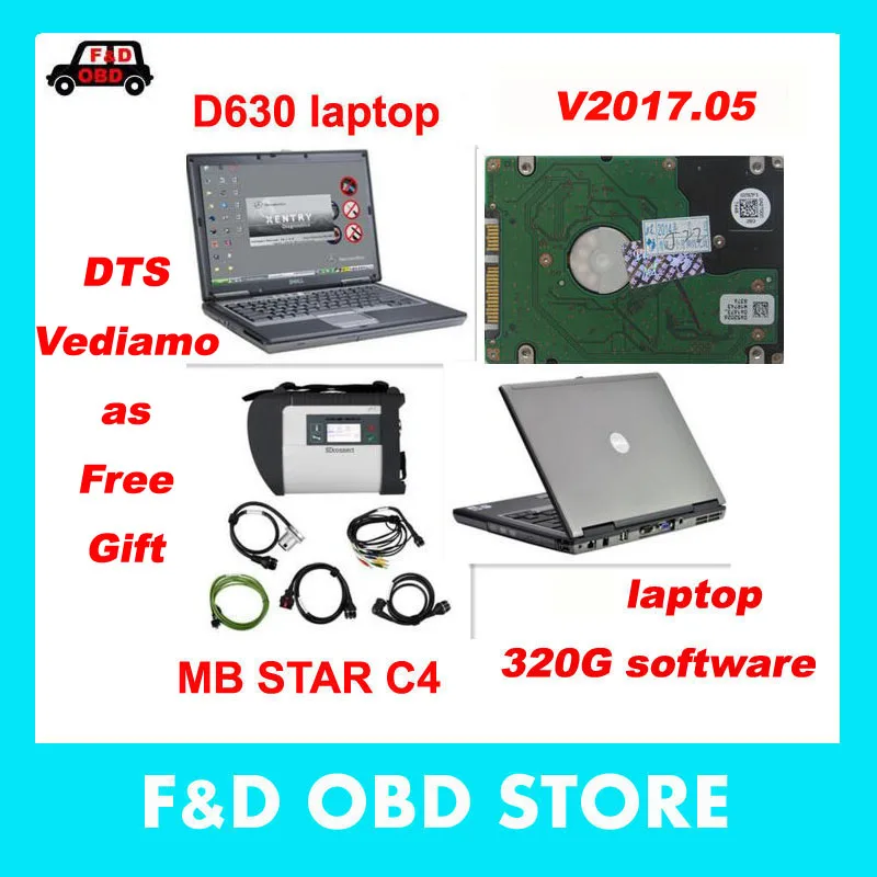 Prix pour V2017.5 DTS MB Étoiles SD Connect Compact 4 avec 320G HDD logiciel Xentry + DAS + EPC + WIS mb star c4 avec un Ordinateur Portable D630 en stock DHL livraison Prix pour V2017.5 DTS MB Étoiles SD Connect Compact 4 avec 320G HDD logiciel Xentry + DAS + EPC + WIS mb star c4 avec un Ordinateur Portable D630 en stock DHL livraison
