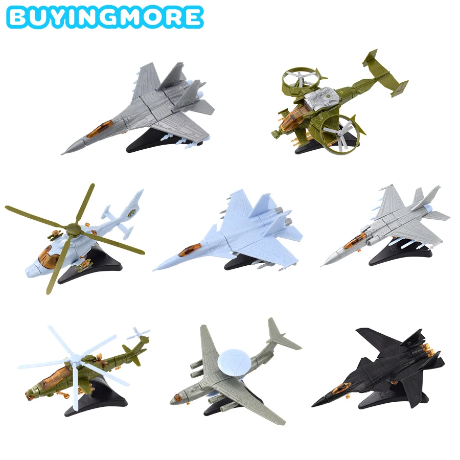 

1 PCS Assemble Aircraft Model Kit Mini Kids Toys for Boys Handmade Fighter Assembly Plastic Model Toys Building Blocks Gifts
