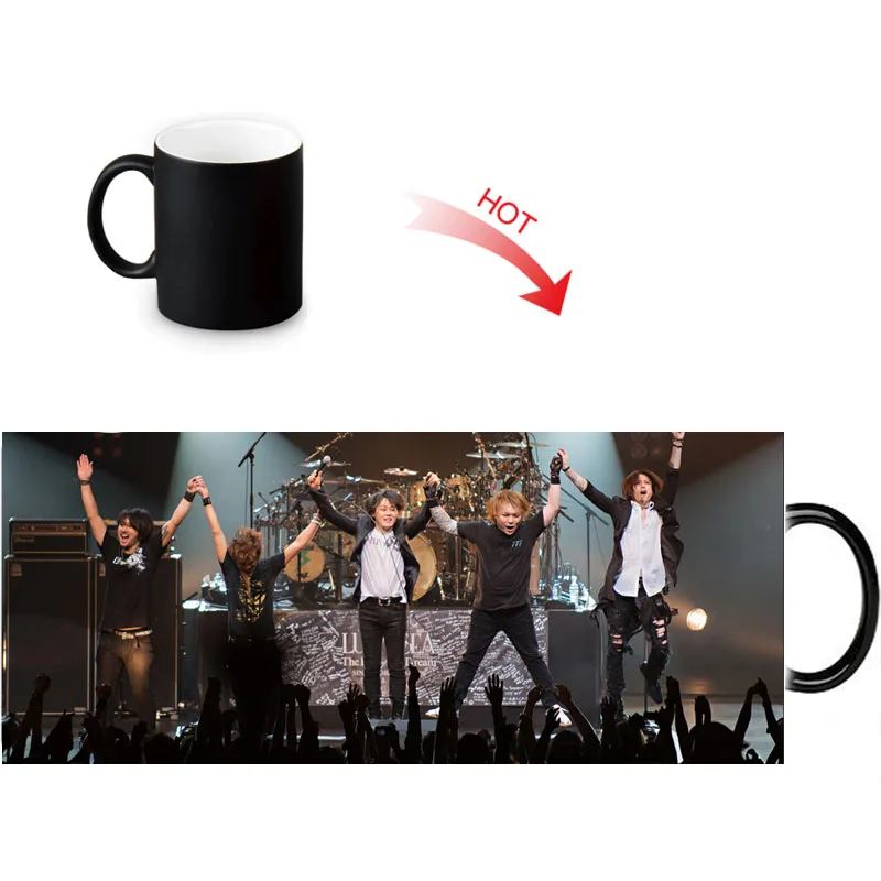 3 LUNA SEA porcelain mug morphing coffee mugs heat changing color Hot Reactive sensitive Ceramic Tea mugen mug - Цвет: 3