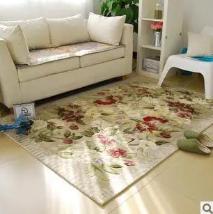 

Rustic intergards handmade polyacrylonitrile fiber carpet living room coffee table corridor carpet