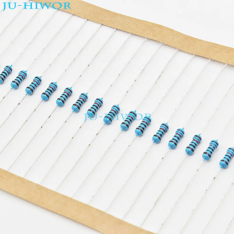 

(1000pcs/lot) 9.1K 9.6K 10k 12K 15K ohm ohms DIP 1/4W Watt 0.25W 1% Metal Film Resistor Resistors