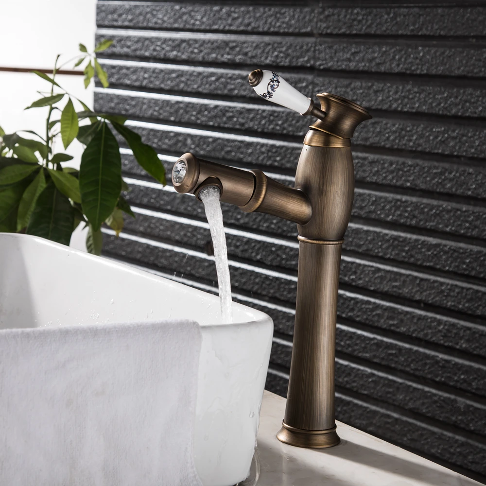 Basin Faucet Single Handle Pull Out Kitchen Tap Single Hole Handle Swivel 360 Degree Water Mixer Tap Mixer Tap Torneiras Mci3