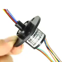 Вращающиеся скользящие электрические коллекционные кольца 12 каналов 2A плоская капсула Slewing Slip