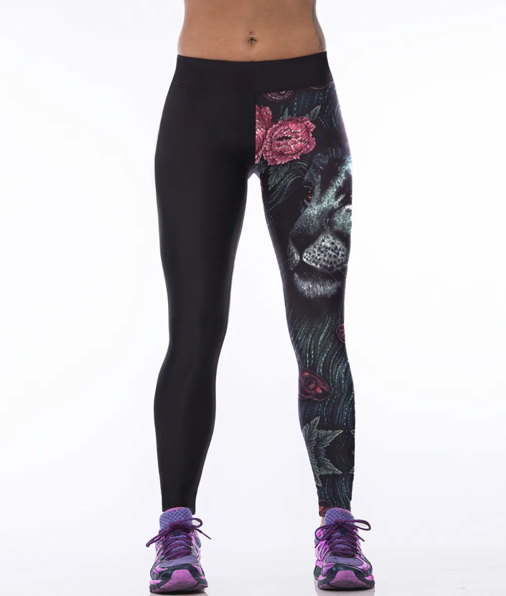 

Sexy Animal 3D Printed Black High Waist Leggings Spandex Push Up Workout Legging Fitness Pants Women Punk Leggins Mujer Ropa
