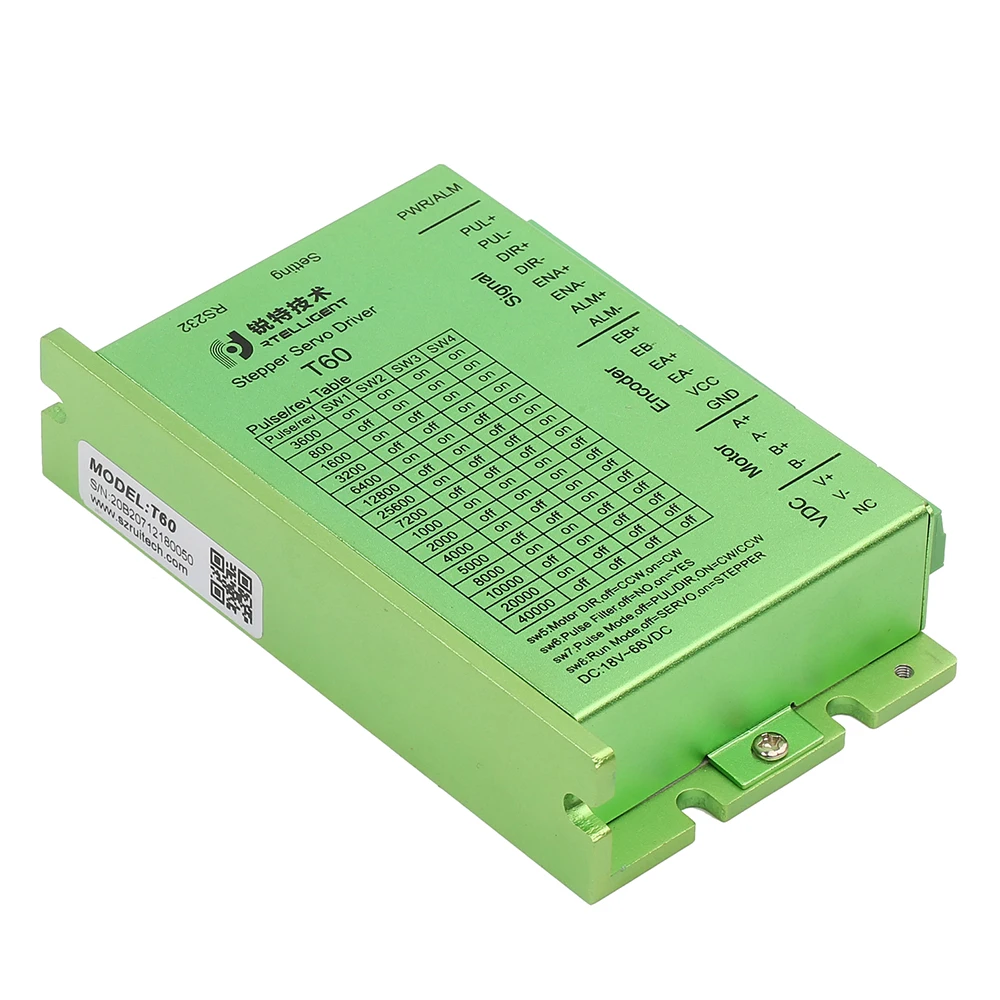 Драйвер шагового двигателя Rtelligent Nema 23 HBS57 T60 замкнутый цикл шаговый для